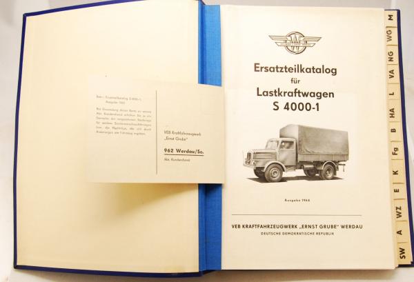 LKW S4000 Teilekatalog